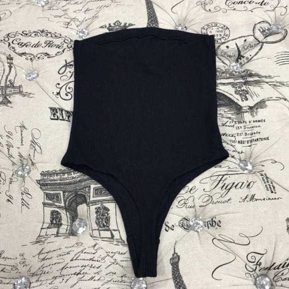 NWOT BP. Women's bandeau textured Bodysuit - Picture 3 of 5